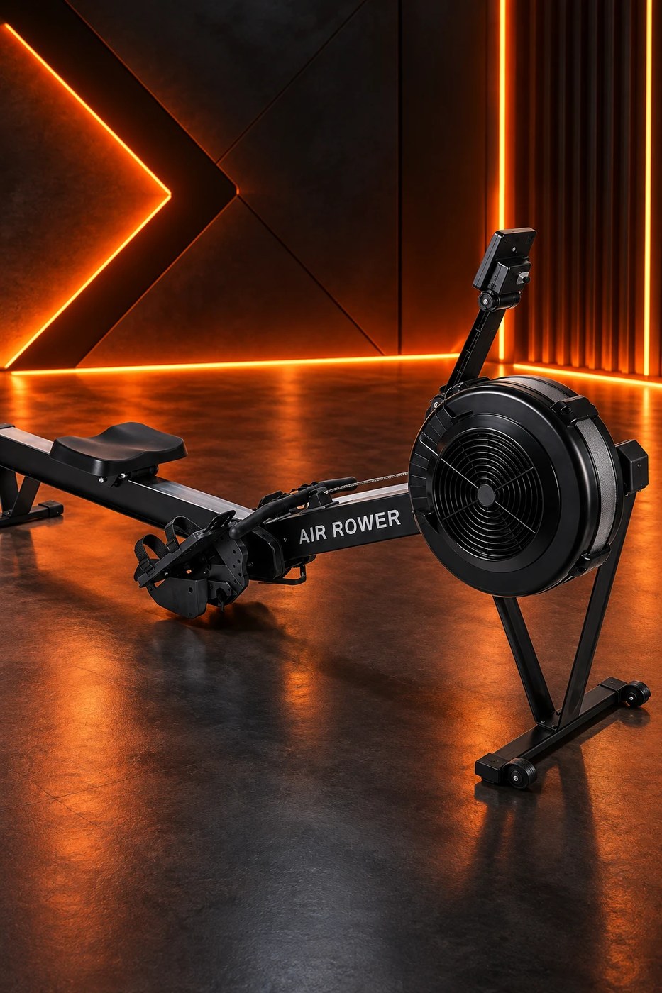 Гребной тренажёр Air Rower, вид сзади