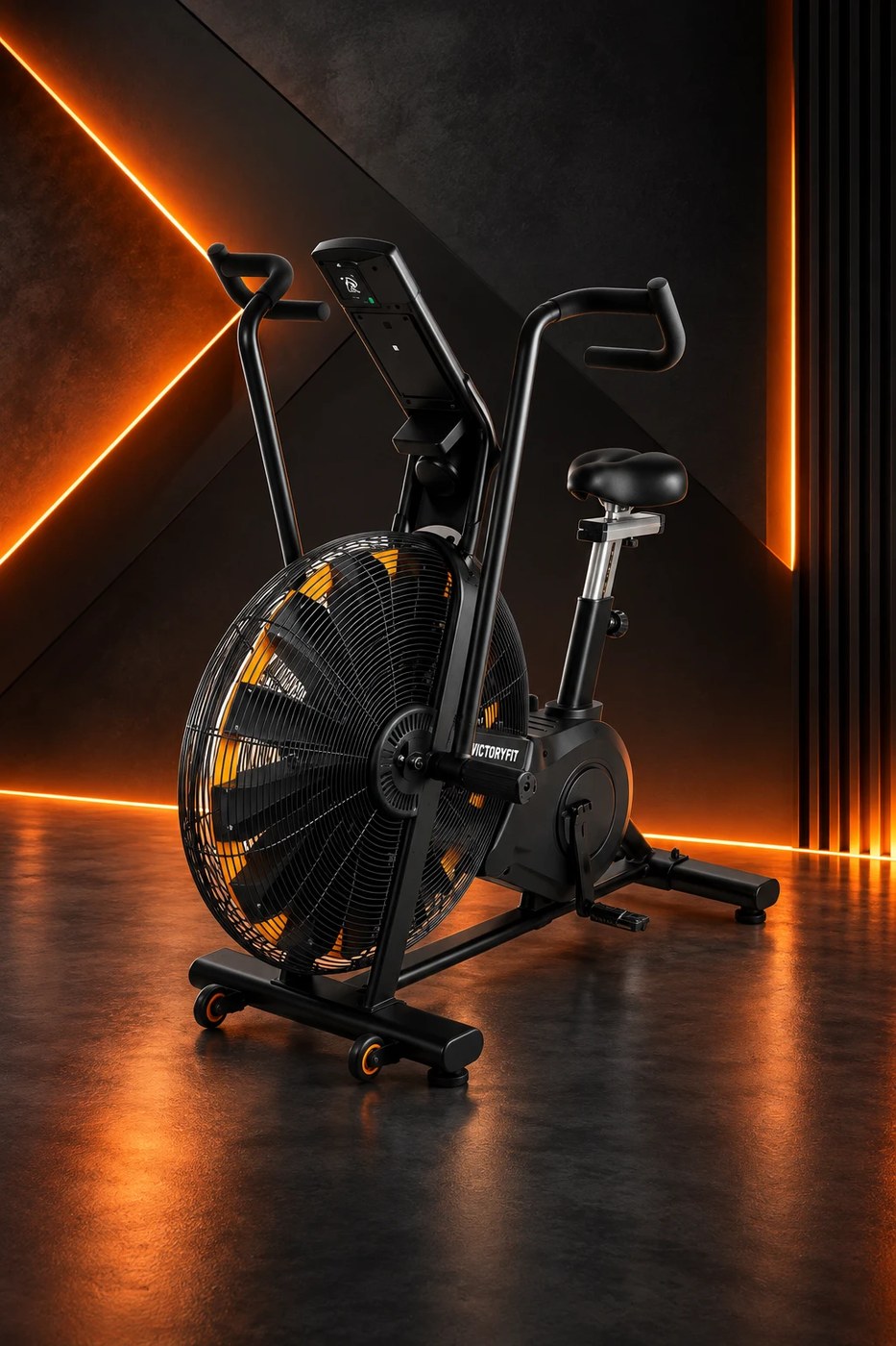Велотренажёр VF-AirBike GT PRO 2, вид сбоку в развороте
